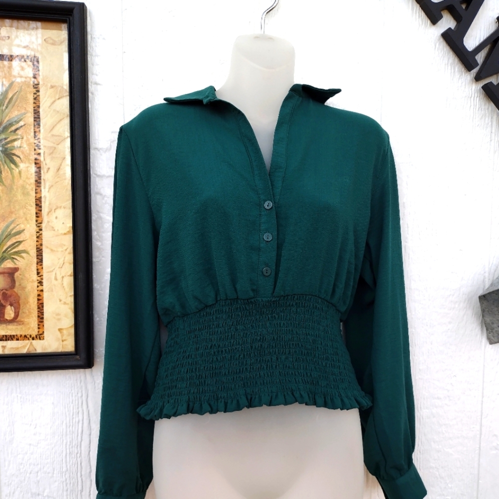 green women's blouse size #XL
